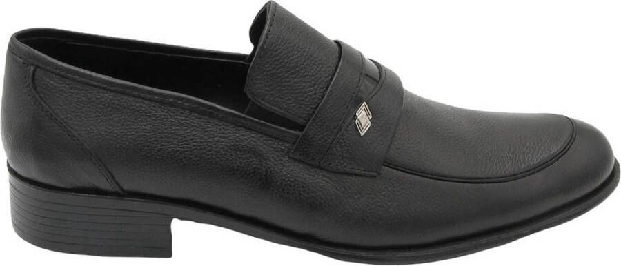 Online Express Heren instapper Trendy mannen loafers Hoogste kwaliteit schoenen 1180 Echt leer Zwart