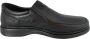 Online Express Nette instappr- Heren schoenen- Heren instapper- Comfort schoenen voor mannen 21360- Leather- Zwart - Thumbnail 1