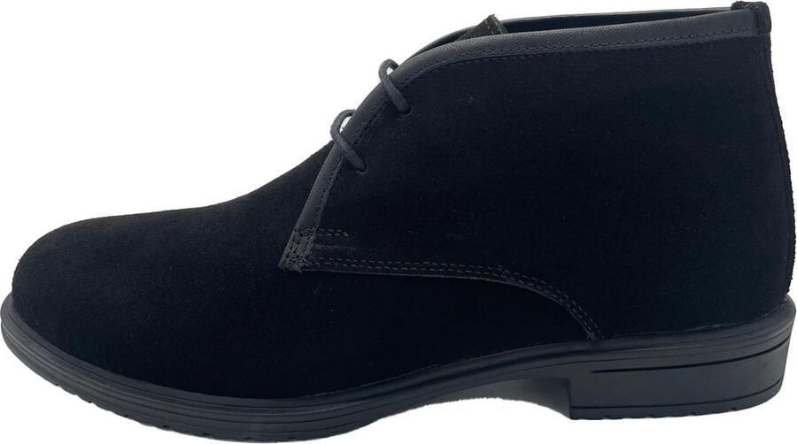 Online Express Schoenen Veterschoenen Desert boots Premium heren laarzen Suède leer 1024 Zwart - Foto 4