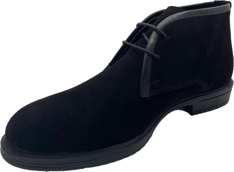 Online Express Schoenen Veterschoenen Desert boots Premium heren laarzen Suède leer 1024 Zwart - Foto 2