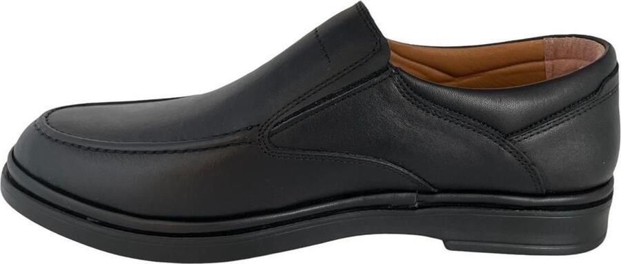 Online Express Schoenen Heren instapper schoenen Mannen schoenen Nette comfort schoenen Blue gel 3734 Lichte zool Echt leer Zwart - Foto 2