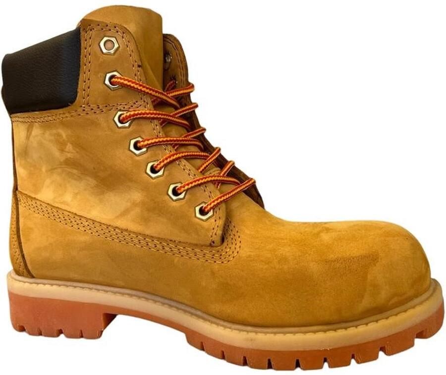 Online Express Heren Laarzen- Mannen Boots- Heren 6 Inch Boots- Stoere Nubuck Werkboots met Antislip Zool- Winterboots- Mannen Schoenen- Winterlaarzen heren- Stevige Winterschoenen- Nubuck Leer- Honinggeel - Foto 2