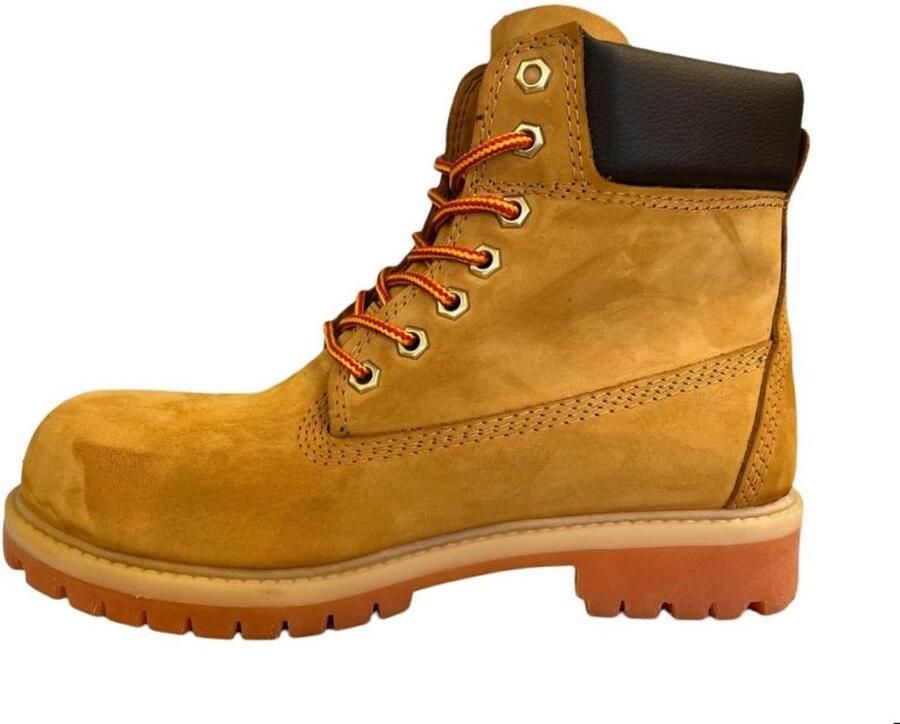 Online Express Heren Laarzen- Mannen Boots- Heren 6 Inch Boots- Stoere Nubuck Werkboots met Antislip Zool- Winterboots- Mannen Schoenen- Winterlaarzen heren- Stevige Winterschoenen- Nubuck Leer- Honinggeel - Foto 2