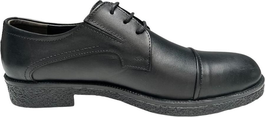 Online Express Schoenen Veterschoenen heren Elegant en klassiek Mannenschoenen Nette schoenen 012 Echte leer Zwart - Foto 5
