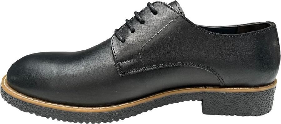 Online Express Heren Veterschoenen Echt Leer Comfort Nette Herenschoenen Klassieke Leren Schoen- zakelijke schoenen heren met details 013 Zwart - Foto 4