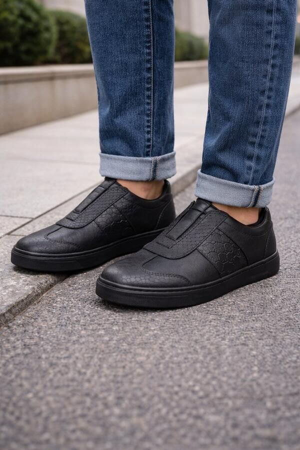 Online Express Schoenen Heren instappers Brede elastiek bandjes geschikt voor hoge wreef voeten Nette schoenen gestikte zool voor mannen 116 Echt leer - Foto 2