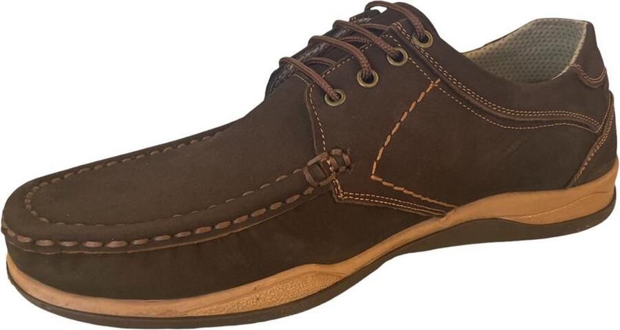 Online Express Schoenen Veterschoenen Mocassins heren Mannenschoenen Heren comfort schoenen Hand made 219 Echt leer Bruin - Foto 5