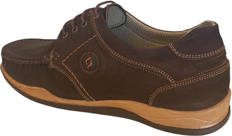 Online Express Schoenen Veterschoenen Mocassins heren Mannenschoenen Heren comfort schoenen Hand made 219 Echt leer Bruin - Foto 3