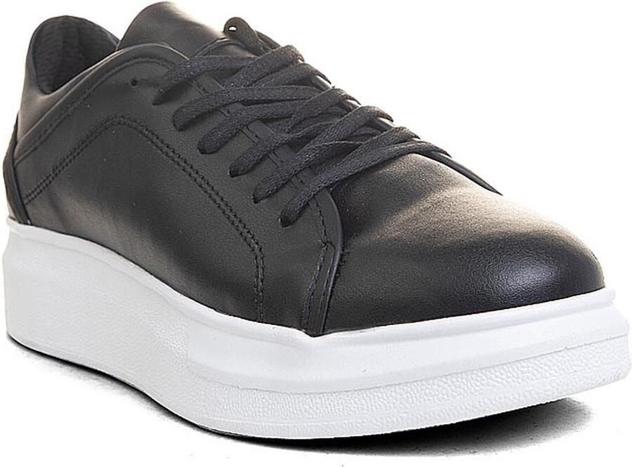 Online Express Heren Sneakers- Heren schoenen- Jongens Oversized Sneakers- Mcqueen model 366 Nova- Leather look- Zwart - Foto 2