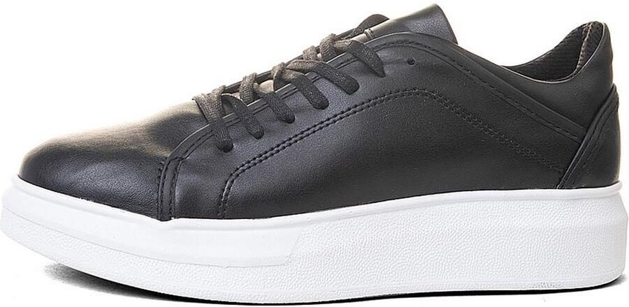 Online Express Heren Sneakers- Heren schoenen- Jongens Oversized Sneakers- Mcqueen model 366 Nova- Leather look- Zwart - Foto 5