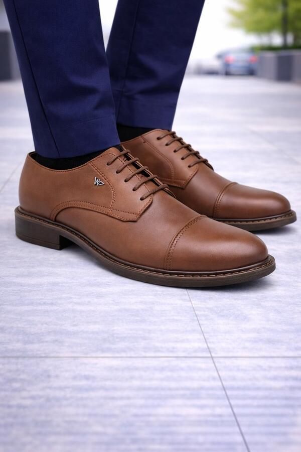 Online Express Schoenen Heren veterschoen Nette schoenen Mannenschoen Oliver wing Casual comfort schoenen 2210 Echt leer Cognac - Foto 2