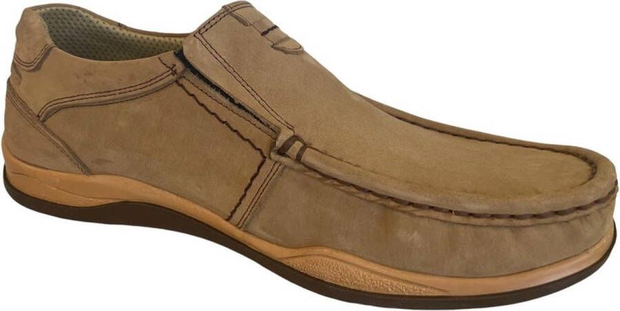 Online Express Instapschoenen Herenschoenen- Mocassins- Loafers schoenen- Heren Instappers Comfort Leren Casual Herenschoenen 220-1 Camel