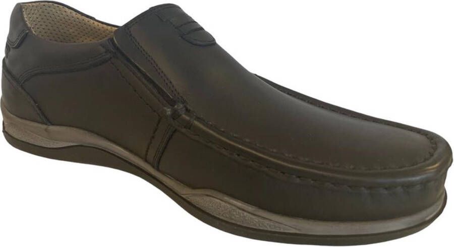 Online Express Instapschoenen Herenschoenen- Mocassins- Loafers schoenen- Heren Instappers Comfort Leren Casual Herenschoenen 220-1 Zwart - Foto 2