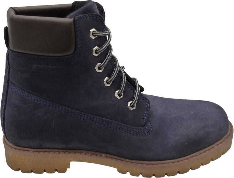 Online Express Schoenen- Mannen laarzen- Mannen boots 6 Inch Beste kwaliteit Echt leer Blauw