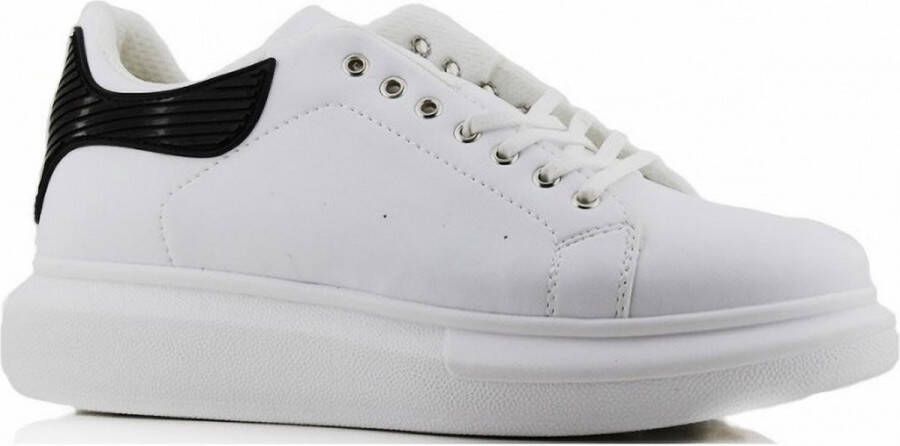 Online Express Heren Sneakers Heren schoenen Jongens Oversized Sneakers Mcqueen model 366 Nova Leather look Wit
