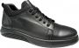 Online Express Schoenen Veterschoenen Jongens LITE HYBRID Sportieve Casual Schoenen 018 Echt leer Zwart - Thumbnail 1