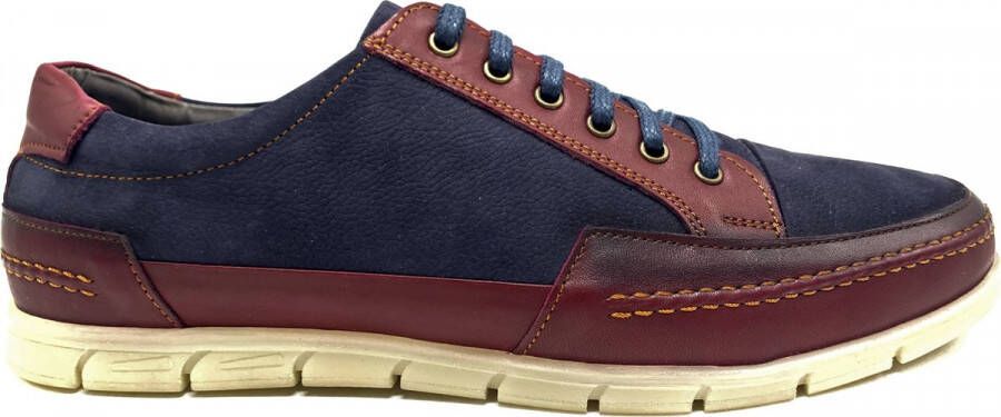 Online Express Veterschoenen Trendy sportief schoenen Flexibele comfort voor zachtheid en ademend vermogen Echt leer Blauw