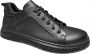 Online Express Schoenen Veterschoenen Jongens LITE HYBRID Sportieve Casual Schoenen 019 Echt leer Zwart - Thumbnail 1