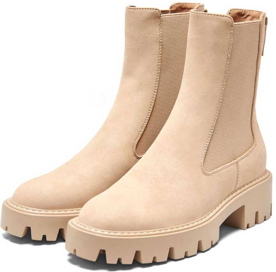 ONLY Betty 1 Nubuck Laarzen Bruin Vrouw
