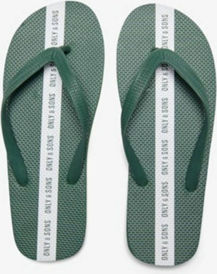 Only & Sons slippers heren- Onsjohnatan- Dark green- Groen