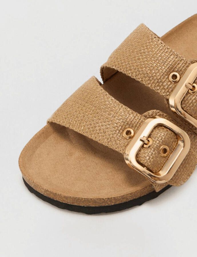 ONLY Onlmaxi 16 Raffia Buckle Beige