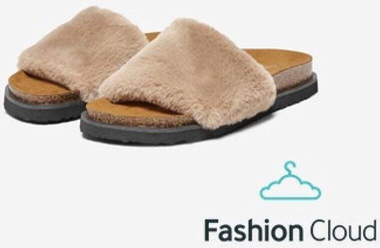ONLY Moon -3 Fur Sandal Camel - Foto 3