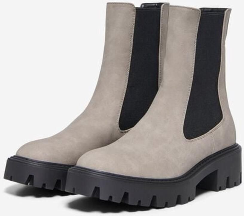 ONLY ONLBETTY-1 NUBUCK PU BOOT NOOS Dames Laars grijs