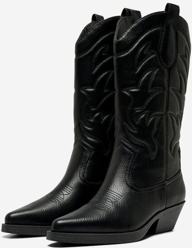 ONLY ONLBRONCO-1 PU COWBOY BOOT Dames Laarzen zwart - Foto 2