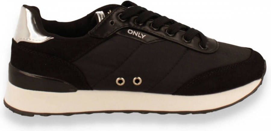 ONLY Sahel-12 Nylon Sneaker Black ZWART