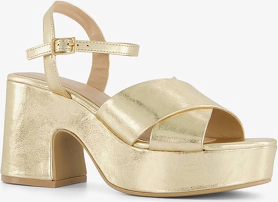 ONLY Shoes dames sandalen met hak goud