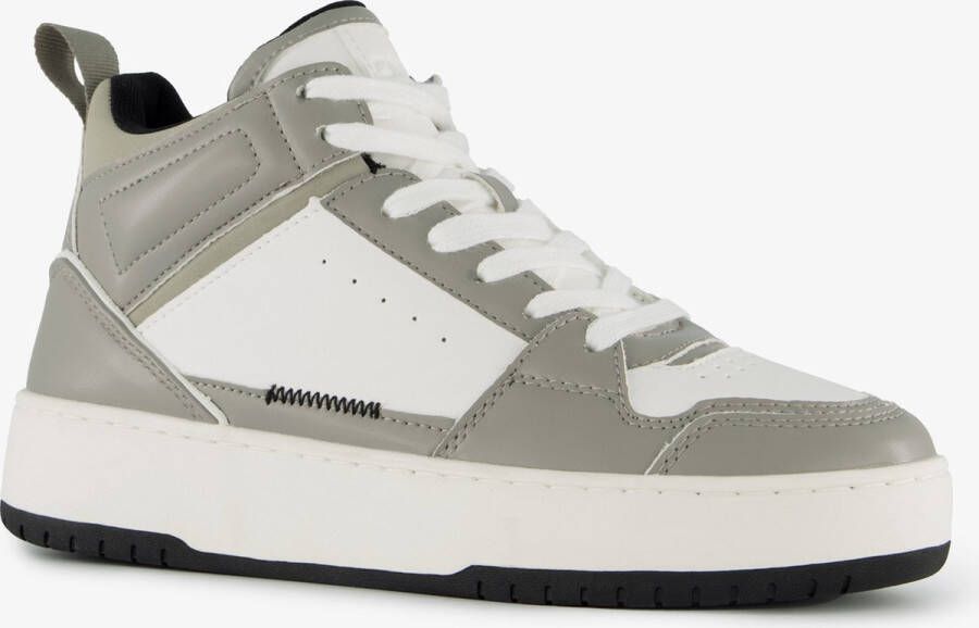 ONLY Shoes hoge dames sneakers grijs wit