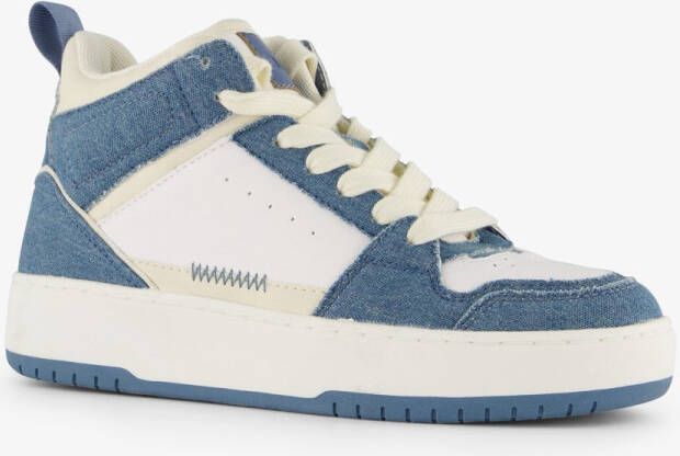 ONLY Shoes hoge dames sneakers met denim Blauw