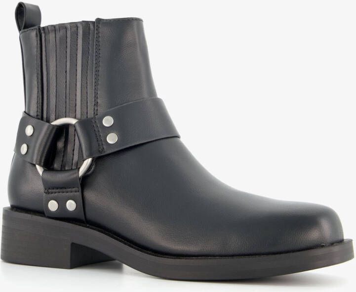 Only Shoes lage dames biker boots zwart