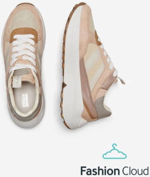 ONLY Sylvie Sneaker Light Rose 37 - Schoenen.nl