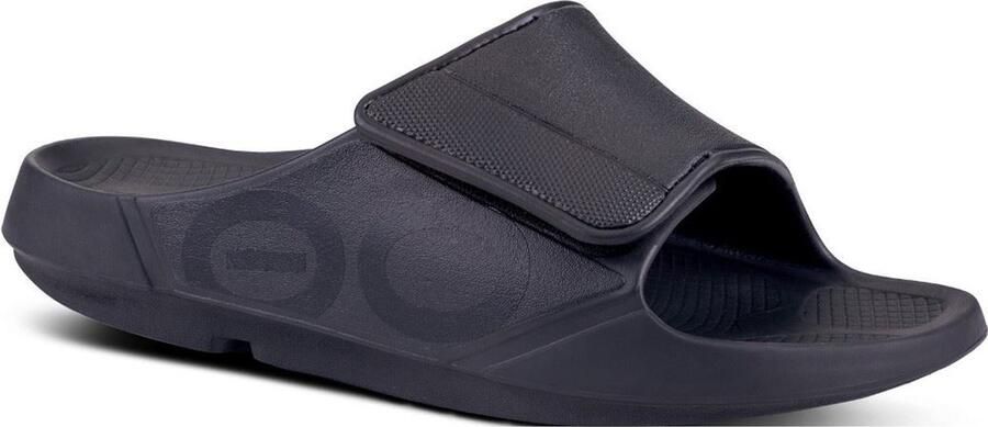 OOfos OOahh Sport Flex Slipper Black Matte 43 M10 W12