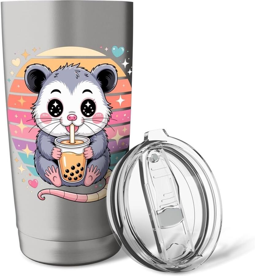Opossum met Bubble Tea Thermobeker
