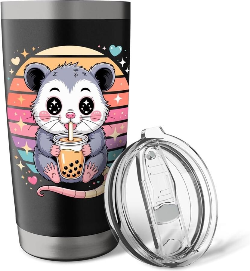 Opossum met Bubble Tea Thermobeker