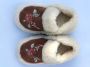 Orsone of Sweden Pantoffels met lamswollen voering suede wol sloffen dames vrouwen - Thumbnail 1