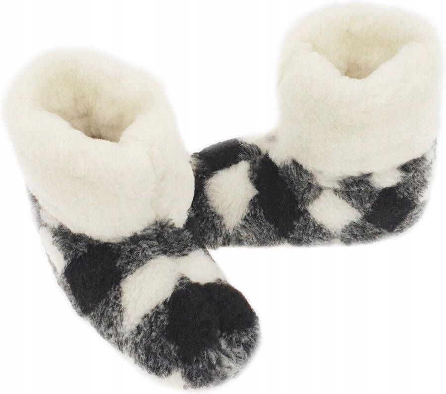 Orsone of Sweden Wollen TV-pantoffellaarzen Natura Lamswollen Pantoffels