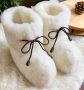 Orsone of Sweden Woolwarmers Unisex Sloffen pantoffels Naturel - Thumbnail 1