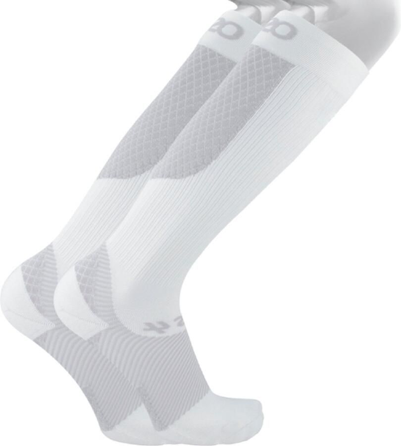 OS1st FS4+ fasciitis plantaris sport compressiesokken maat XL (48-49) wit hielspoor achillespeesontsteking hielpijn pijn aan de voetboog naadloos