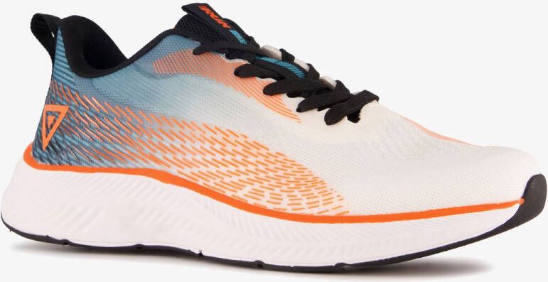 Osaga heren hardloopschoenen wit oranje Uitneembare zool