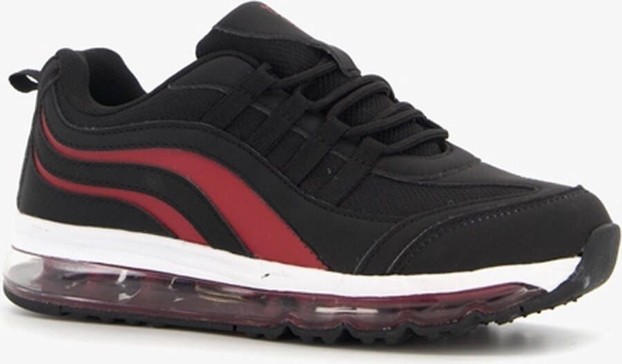 Osaga kinder sneakers met airzool zwart rood Uitneembare zool - Foto 1