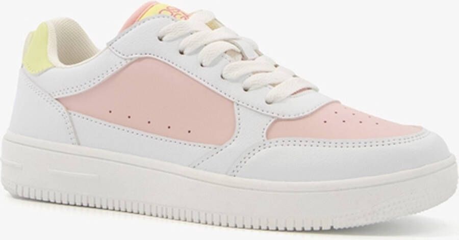 Osaga meisjes sneakers wit roze Uitneembare zool
