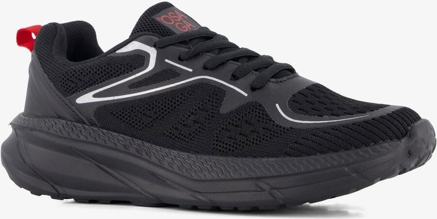 Osaga Block kinder sportschoenen zwart Uitneembare zool