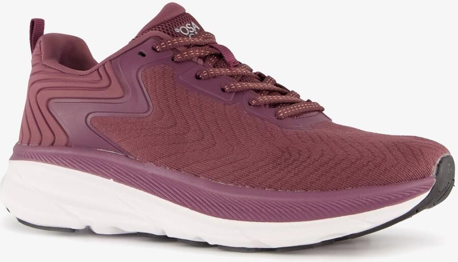 Osaga dames hardloopschoenen bordeaux Rood Extra comfort Memory Foam