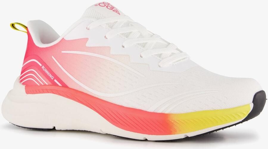 Osaga dames hardloopschoenen wit rood Uitneembare zool