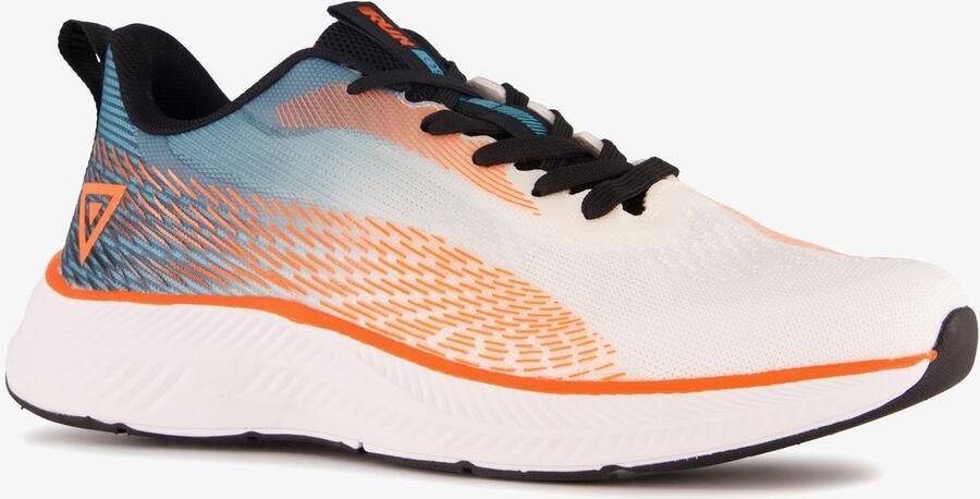 Osaga heren hardloopschoenen wit oranje Uitneembare zool