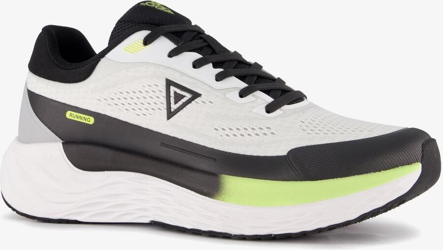 Osaga heren hardloopschoenen wit zwart Uitneembare zool