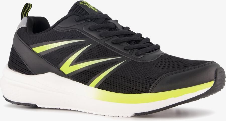 Osaga heren hardloopschoenen zwart geel Uitneembare zool